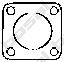 BOSAL 256-931 Gasket, exhaust pipe